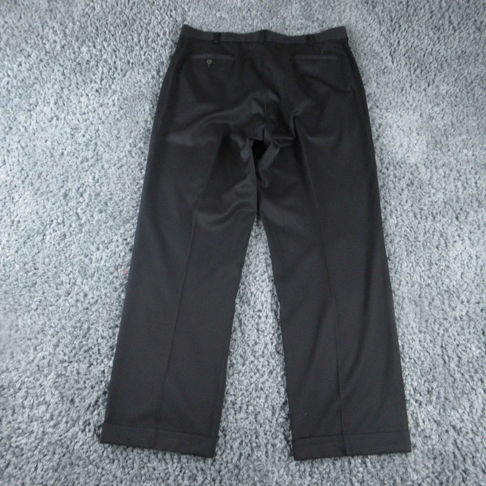 Nike Pants Mens 38x32 Black Pleated Cuffed Golf Chino 37x30.5*